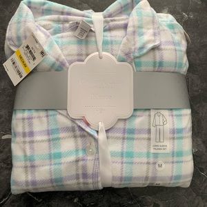 Charter club two piece fleece pajama set